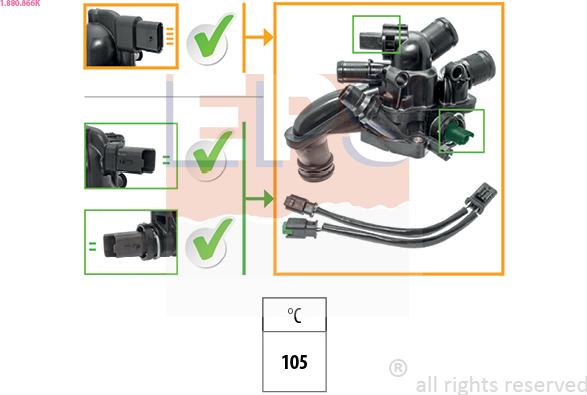 EPS 1.880.866K - Termostato, refrigerante www.parts5.com