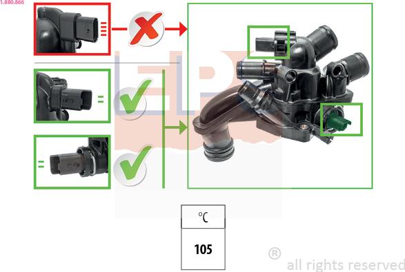 EPS 1.880.866 - Termostato, refrigerante www.parts5.com