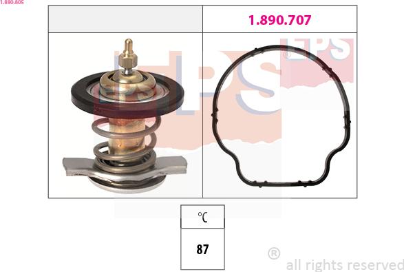 EPS 1.880.805 - Thermostat, coolant www.parts5.com