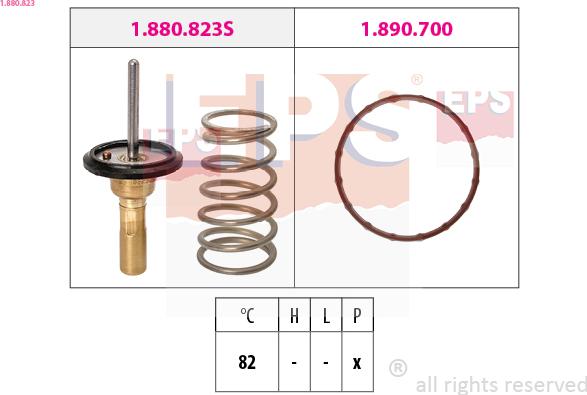 EPS 1.880.823 - Termostato, refrigerante www.parts5.com