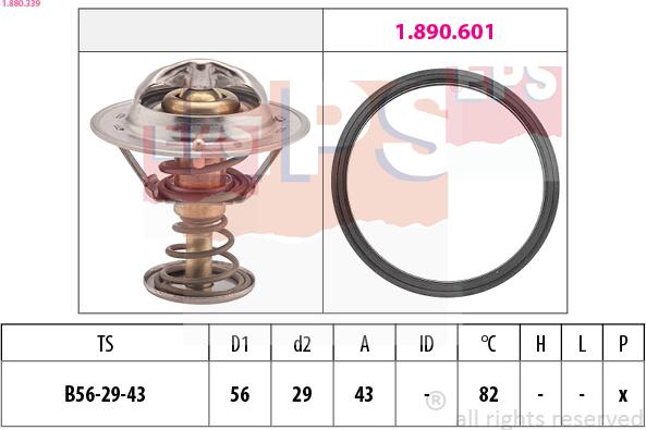 EPS 1.880.339 - Termostat, środek chłodzący www.parts5.com