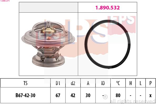 EPS 1.880.271 - Termostat, hladilno sredstvo www.parts5.com