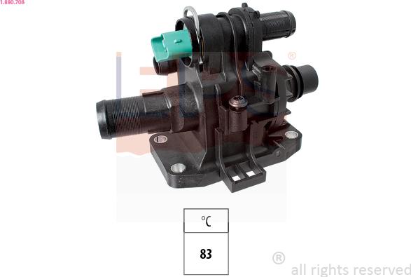 EPS 1.880.708 - Thermostat, coolant www.parts5.com