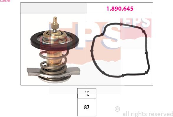 EPS 1.880.784 - Termostat,lichid racire www.parts5.com