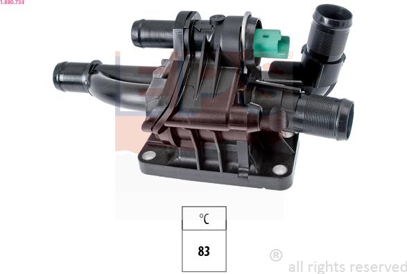 EPS 1.880.734 - Termostat,lichid racire www.parts5.com