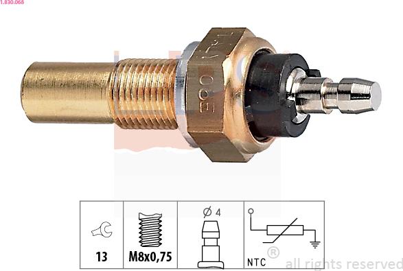 EPS 1.830.068 - Sensor, coolant temperature www.parts5.com