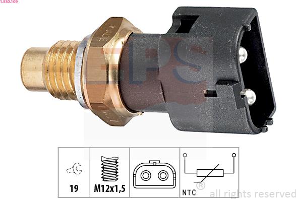 EPS 1.830.109 - Senzor, temperatura hladilnega sredstva www.parts5.com