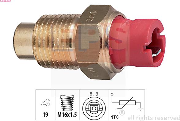 EPS 1.830.132 - Sonde de température, liquide de refroidissement www.parts5.com