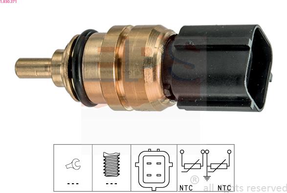 EPS 1.830.371 - Sensor, coolant temperature www.parts5.com