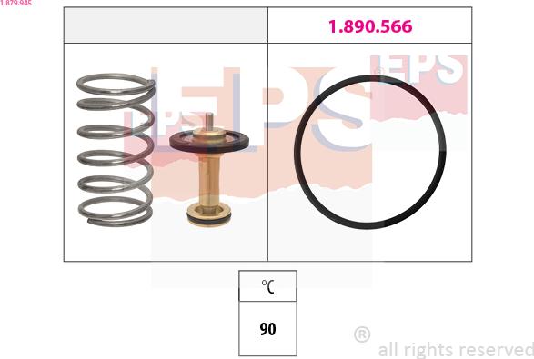 EPS 1.879.945 - Termostat, soğutma sıvısı www.parts5.com