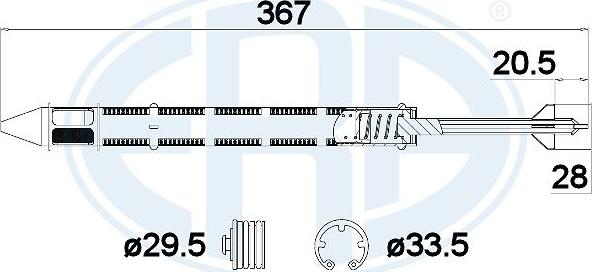 ERA 668013 - Filtro deshidratante, aire acondicionado www.parts5.com