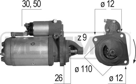 ERA 220267 - Käynnistinmoottori www.parts5.com