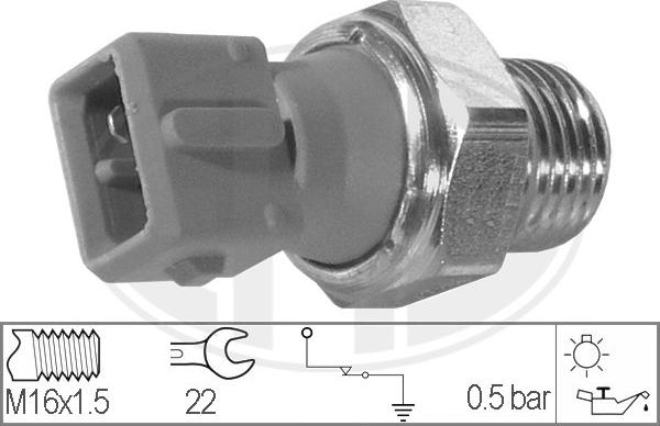 ERA 330023 - Sensor, presión de aceite www.parts5.com