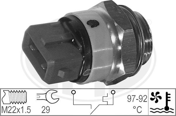 ERA 330188 - Przełącznik termiczny, wentylator chłodnicy www.parts5.com