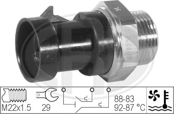 ERA 330279 - Temperature Switch, radiator / air conditioner fan parts5.com