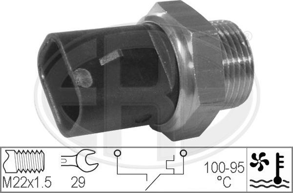 ERA 330277 - Interrupteur de température, ventilateur de radiateur www.parts5.com