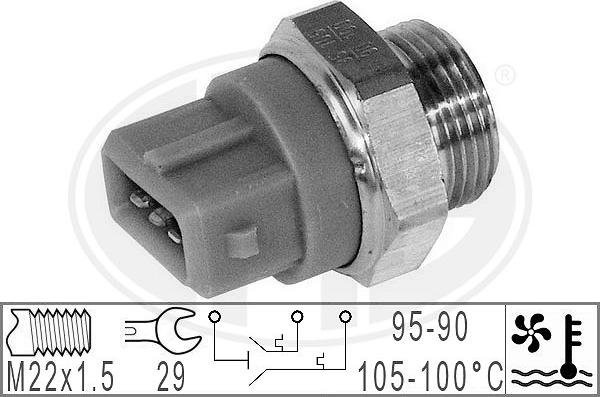 ERA 330781 - Temperature Switch, radiator / air conditioner fan www.parts5.com