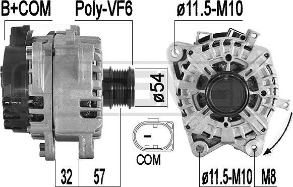 ERA 209589 - Generator / Alternator www.parts5.com