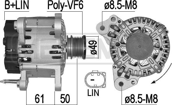 ERA 209536A - Generátor www.parts5.com