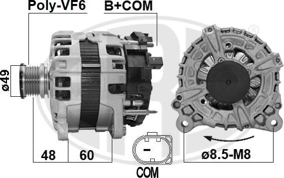 ERA 209629 - Alternateur www.parts5.com