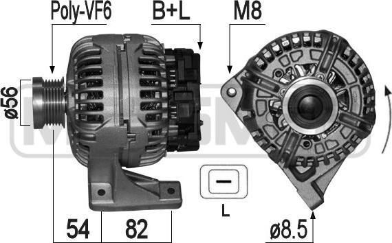 ERA 209055A - Alternator www.parts5.com