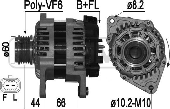 ERA 209388A - Generátor www.parts5.com