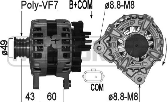 ERA 209292 - Generaator www.parts5.com