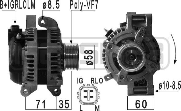 ERA 210934A - Alternator www.parts5.com