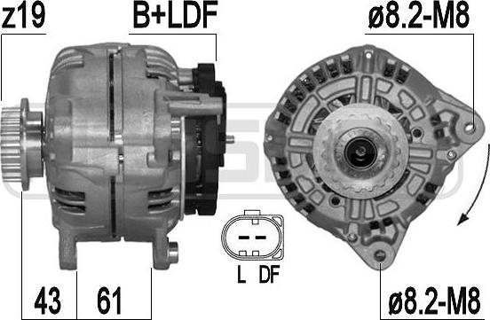 ERA 210929A - Alternator www.parts5.com