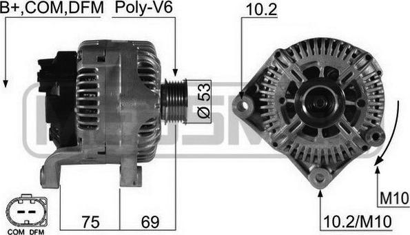 ERA 210495A - Alternator www.parts5.com