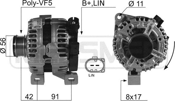 ERA 210440A - Alternator www.parts5.com