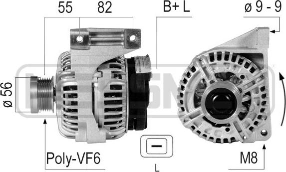 ERA 210528A - Alternator www.parts5.com