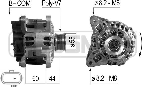 ERA 210696A - Alternator www.parts5.com