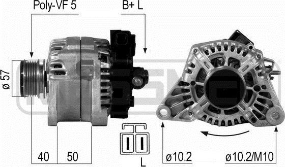 ERA 210651 - Alternador www.parts5.com