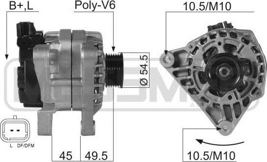 ERA 210054A - Alternator www.parts5.com