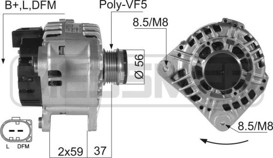 ERA 210007A - Generator / Alternator www.parts5.com