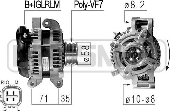 ERA 210842A - Alternator www.parts5.com