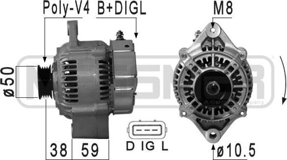 ERA 210888A - Alternator www.parts5.com