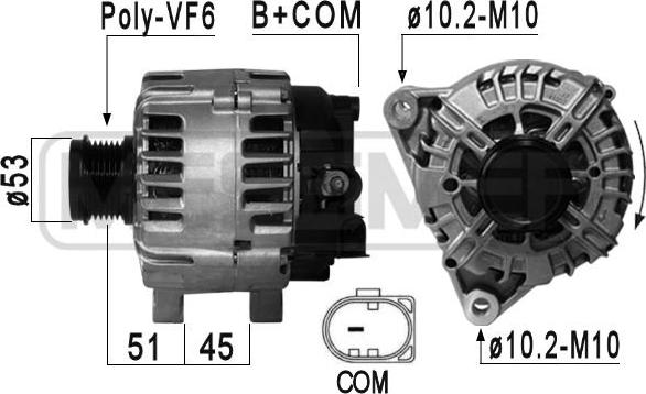 ERA 210877A - Alternador www.parts5.com