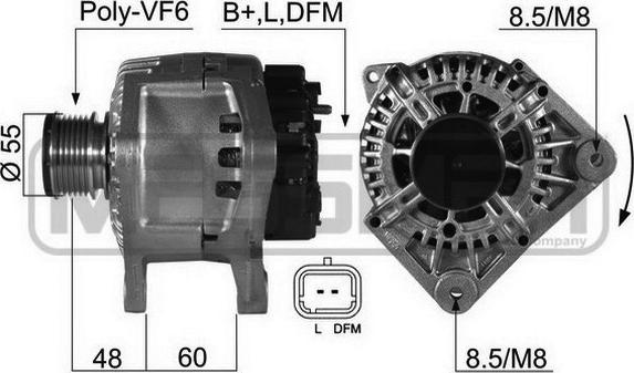 ERA 210394A - Alternator www.parts5.com