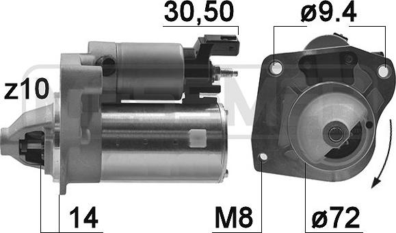 ERA 220970A - Starter www.parts5.com