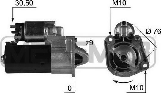 ERA 220412A - Démarreur www.parts5.com