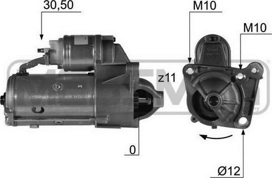 ERA 220436A - Käynnistinmoottori www.parts5.com