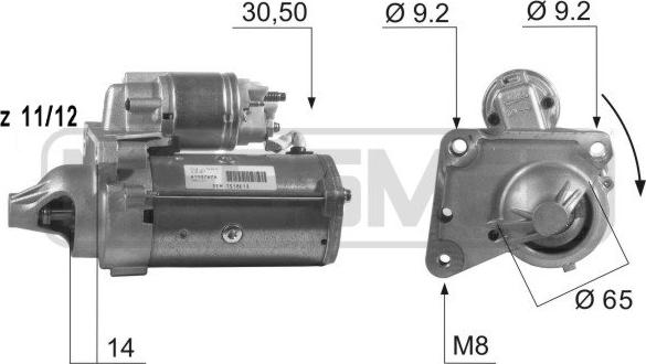 ERA 220429A - Стартер www.parts5.com