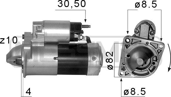 ERA 220580A - Стартер www.parts5.com