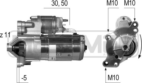 ERA 220533A - Démarreur www.parts5.com