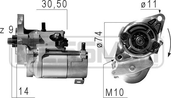 ERA 220652 - Motor de arranque www.parts5.com