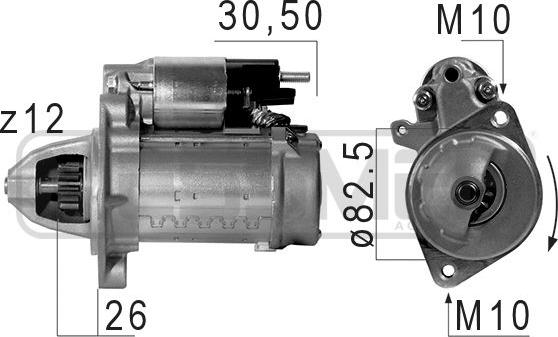 ERA 220671A - Käynnistinmoottori www.parts5.com