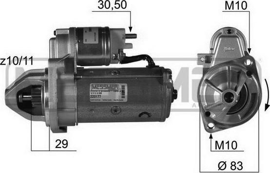 ERA 220177A - Marş motoru www.parts5.com