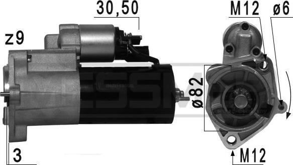 ERA 220721A - Démarreur www.parts5.com